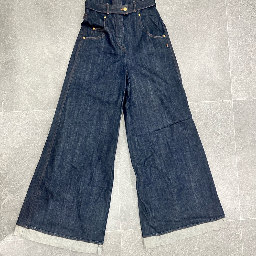 Vintage 90s Jean Paul Gautier Super Wide Leg and High Wasted Jeans